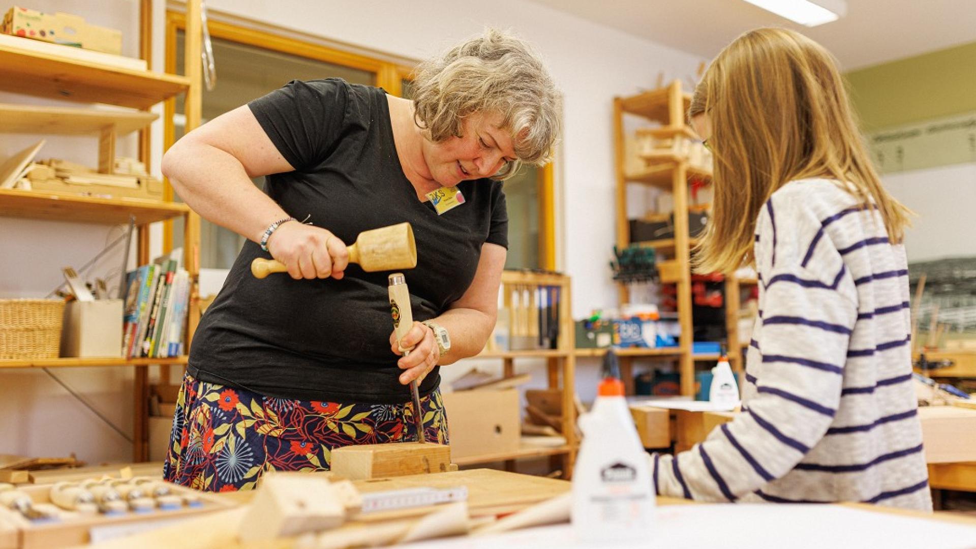 Hoffest Palitzschhof Holzwerkstatt